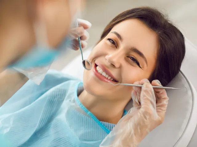 A smiling patient relaxed during a dental visit at East Riverside Dental
